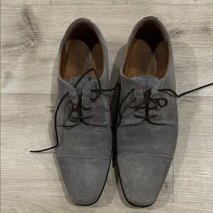 Florsheim Men's Angelo Suede Oxfords Grey Size 9.5